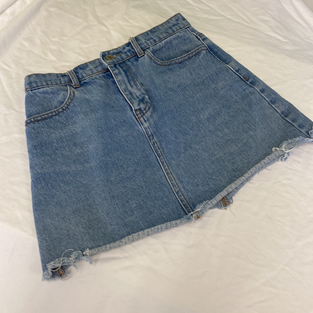 Juniors jean skirt size S.